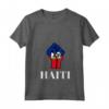 Haiti - Maglietta con Collo a V Bandiera Haiti per Uomo, Donna e Bambino - Mostra il tuo Orgoglio per i tuoi Antenati Haiti