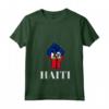 Haiti - Maglietta con Collo a V Bandiera Haiti per Uomo, Donna e Bambino - Mostra il tuo Orgoglio per i tuoi Antenati Haiti