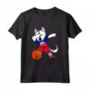 Dabbing Husky Cane Pallacanestro Haiti Basket Bandiera Sport Maglietta - Proud Supporter of Haiti Basketball Team
