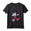 Donna Dabbing Husky Dog Haiti Calcio tifosi Jersey - Maglietta Calcio con Collo a V - Orgoglio haitiano per Appassionati di Calcio