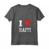 Haiti Haitiano Maglietta con Collo a V - Fiere Radici Haitiane - Ideale per Festival e Riunioni di Famiglia