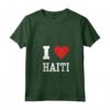 Haiti Haitiano Maglietta con Collo a V - Fiere Radici Haitiane - Ideale per Festival e Riunioni di Famiglia