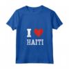 Haiti Haitiano Maglietta con Collo a V - Fiere Radici Haitiane - Ideale per Festival e Riunioni di Famiglia