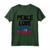 Giornata della Bandiera Haitiana di Haiti Maglietta - Design Peace Love Haiti - Abbigliamento Bandiera Haitiana per Uomo e Donna