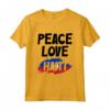 Giornata della Bandiera Haitiana di Haiti Maglietta - Design Peace Love Haiti - Abbigliamento Bandiera Haitiana per Uomo e Donna