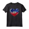 Cuore di Quercia - Emblema Bandiera Haiti Maglietta - Celebra l'Eredità Haitiana con Stile