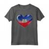 Cuore di Quercia - Emblema Bandiera Haiti Maglietta - Celebra l'Eredità Haitiana con Stile