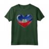 Cuore di Quercia - Emblema Bandiera Haiti Maglietta - Celebra l'Eredità Haitiana con Stile