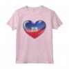 Cuore di Quercia - Emblema Bandiera Haiti Maglietta - Celebra l'Eredità Haitiana con Stile