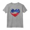 Cuore di Quercia - Emblema Bandiera Haiti Maglietta - Celebra l'Eredità Haitiana con Stile