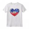 Cuore di Quercia - Emblema Bandiera Haiti Maglietta - Celebra l'Eredità Haitiana con Stile
