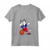 Dabbing Husky Haiti Basketball Pride - Donna Pallacanestro Maglietta con Collo a V - Ideale per Allenamenti o Come Regalo