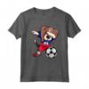 Funny Dabbing Beagle Dog Haiti Calcio - Bandiera Haitiana Maglietta per Fan della Squadra di Calcio di Haiti - Regalo Compleanno o Natale