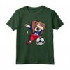 Funny Dabbing Beagle Dog Haiti Calcio - Bandiera Haitiana Maglietta per Fan della Squadra di Calcio di Haiti - Regalo Compleanno o Natale