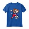 Funny Dabbing Beagle Dog Haiti Calcio - Bandiera Haitiana Maglietta per Fan della Squadra di Calcio di Haiti - Regalo Compleanno o Natale