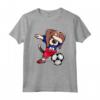 Funny Dabbing Beagle Dog Haiti Calcio - Bandiera Haitiana Maglietta per Fan della Squadra di Calcio di Haiti - Regalo Compleanno o Natale