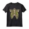Divertente Weed Rib Cage - 420 T-Shirt Maglietta per Amanti delle Erbacce e della Marijuana - Regalo per Festival e Dispensari di Erbe Infestanti