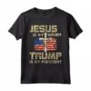 Jesus Is My Savior Trump Is My President - Funny Political Maglietta for Men and Women - Great Gift for Trump Supporters on Christmas or Birthdays