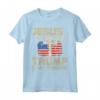Jesus Is My Savior Trump Is My President - Funny Political Maglietta for Men and Women - Great Gift for Trump Supporters on Christmas or Birthdays