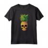 Maglietta Hawaiana con Teschio di Ananas - Design Aloha State - Ideale per Surfisti e Amanti delle Hawaii
