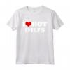 I Love Hot DILFS T-Shirt - Cuore Rosso Love - Abbinato per Mamma e Papà a San Valentino o Halloween