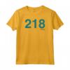 HapTiger Player 218 Costume Maglietta - Official Netflix Korean Drama Game Tee - Lee Yoo-mi Jung Ho-yeon Halloween Apparel