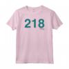 HapTiger Player 218 Costume Maglietta - Official Netflix Korean Drama Game Tee - Lee Yoo-mi Jung Ho-yeon Halloween Apparel