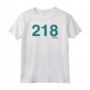 HapTiger Player 218 Costume Maglietta - Official Netflix Korean Drama Game Tee - Lee Yoo-mi Jung Ho-yeon Halloween Apparel