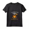 Donna Drink Coffee Pet My Hamiltonstovare - Divertente Regalo Maglietta con Collo a V per Amanti del Caffè e Proprietari di Cani