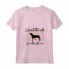 Donna Life Better Hamiltonstovare Rainbow Dog Donne Maglietta con Collo a V - Regalo Amante dei Cani