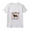Donna Life Better Hamiltonstovare Rainbow Dog Donne Maglietta con Collo a V - Regalo Amante dei Cani