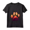 Donna Paw Hamiltonstovare Cane Mamma Papà Uomini Donne Maglietta - Regalo per Amanti dei Cani - Silhouette Paw Dog Sunset