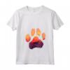 Donna Paw Hamiltonstovare Cane Mamma Papà Uomini Donne Maglietta - Regalo per Amanti dei Cani - Silhouette Paw Dog Sunset