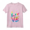 Donna Hamiltonstovare Tie Dye Love Dog Mamma Papà Maglietta con Collo a V - Regalo per Cani - Ideale per Compleanni, Natale o Ringraziamento