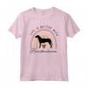 La Vita è Migliore con un Hamilton Stovare - Rainbow Dog Mom Maglietta - Regalo Divertente per Amanti degli Animali Domestici