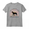 La Vita è Migliore con un Hamilton Stovare - Rainbow Dog Mom Maglietta - Regalo Divertente per Amanti degli Animali Domestici