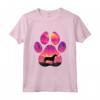 Hamiltonstovare Paw Mom Dad Dog - Maglietta per Amanti Cani - Regalo Perfetto per Natale o Compleanni - Paw Dog Silhouette Mountain Design