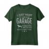 Hamiltonstovare Dad Car Garage Hangout Uomo Maglietta - Regalo divertente per papà amante dei cani e del garage