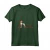Hamiltonstövare (Foxhound svedese) ECG battito cardiaco del cane Maglietta con Collo a V - Regalo Creativo per Amanti dei Cani - Ideale per Compleanni o Vacanze