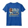 Life is Better with my Hamiltonstovare Vintage Cane Mamma Papà - Maglietta Regalo per Amanti dei Cani - Ideale per Natale o Compleanno