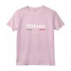 Milano Italia Maglietta - Design con Bandiera Italiana - Ideale come Regalo per Tutta la Famiglia