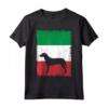 Hamiltonstovare - Bandiera per Cani Italiana Vintage Mamma Papà Maglietta - Regalo per Affenpinscher - Ideale per Compleanni o Natale