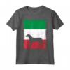 Hamiltonstovare - Bandiera per Cani Italiana Vintage Mamma Papà Maglietta - Regalo per Affenpinscher - Ideale per Compleanni o Natale