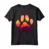 Paw Hamiltonstovare Cane Mamma Papà Uomini Donne - Maglietta Silhouette Paw Dog Sunset - Regalo Unico per Amanti dei Cani