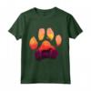 Paw Hamiltonstovare Cane Mamma Papà Uomini Donne - Maglietta Silhouette Paw Dog Sunset - Regalo Unico per Amanti dei Cani