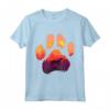 Paw Hamiltonstovare Cane Mamma Papà Uomini Donne - Maglietta Silhouette Paw Dog Sunset - Regalo Unico per Amanti dei Cani