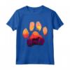 Paw Hamiltonstovare Cane Mamma Papà Uomini Donne - Maglietta Silhouette Paw Dog Sunset - Regalo Unico per Amanti dei Cani
