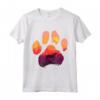 Paw Hamiltonstovare Cane Mamma Papà Uomini Donne - Maglietta Silhouette Paw Dog Sunset - Regalo Unico per Amanti dei Cani