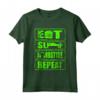 Eat Sleep Hardstyle Repeat - Maglietta Regalo Musica Techno Hardstyle - Ideale per Eventi con Gli Amici