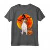 Harrier Zucca di Halloween Maglietta - Regalo Divertente per Amanti dei Cani - Dog Halloween Jack O Lantern Pumpkin Design